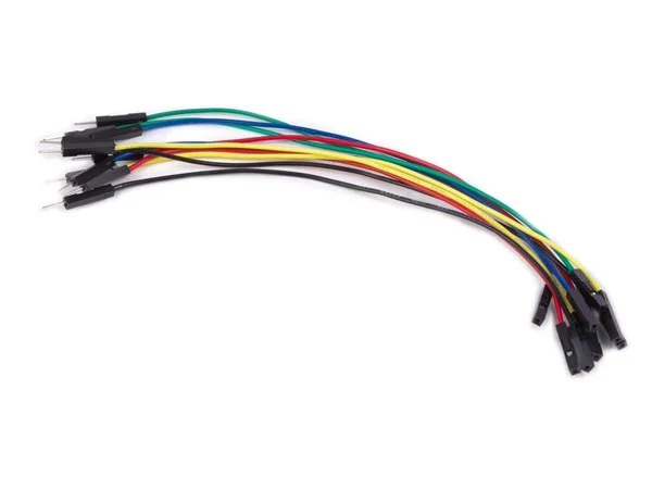 Conjunto de Fios Jumper para Placa de Ensaio Awg - Um Pino Macho-Fêmea - 5.9" (15 Cm) - 10 Unidades