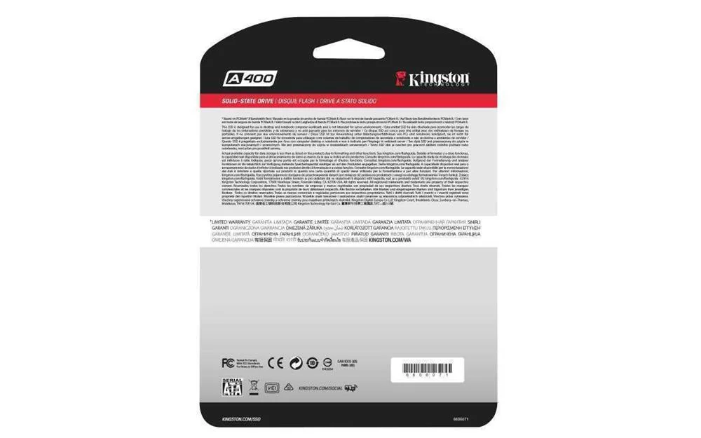 Kingston Ssdnow A400 - 2.5" - Sata 6gb/S