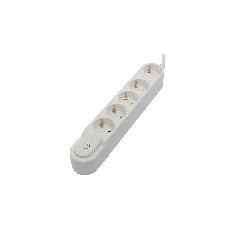 Bloque 5 Enchufes Schuko 16a 2 Usb W/Interno Blan.