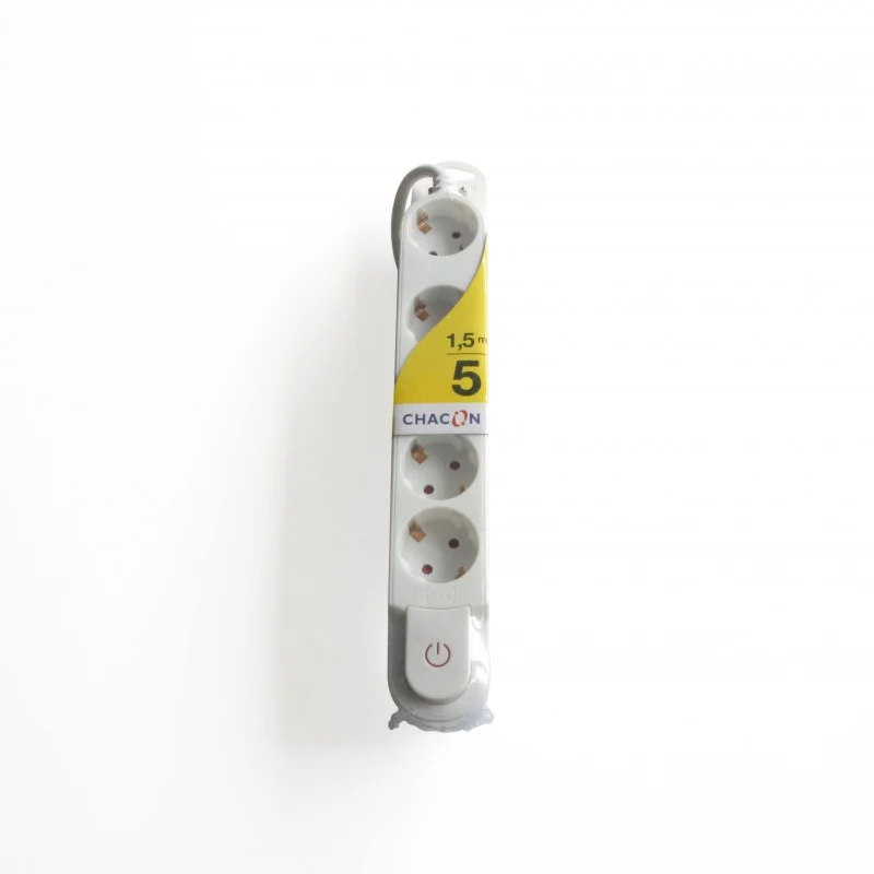 Bloque 5 Enchufes Schuko 16a 2 Usb W/Interno Blan.