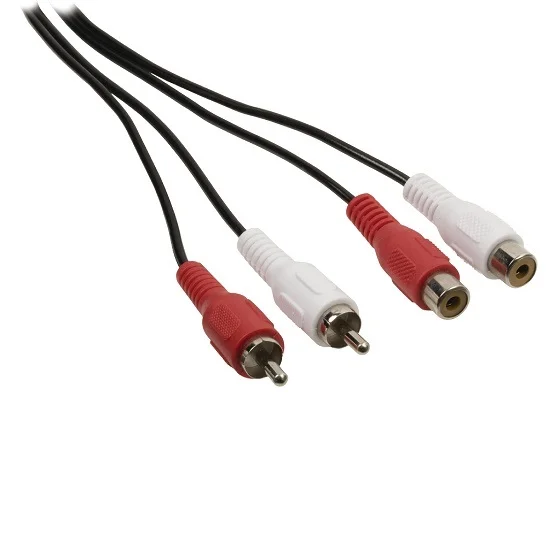 Cable 2 Rca Macho a 2 Rca Hembra 10m