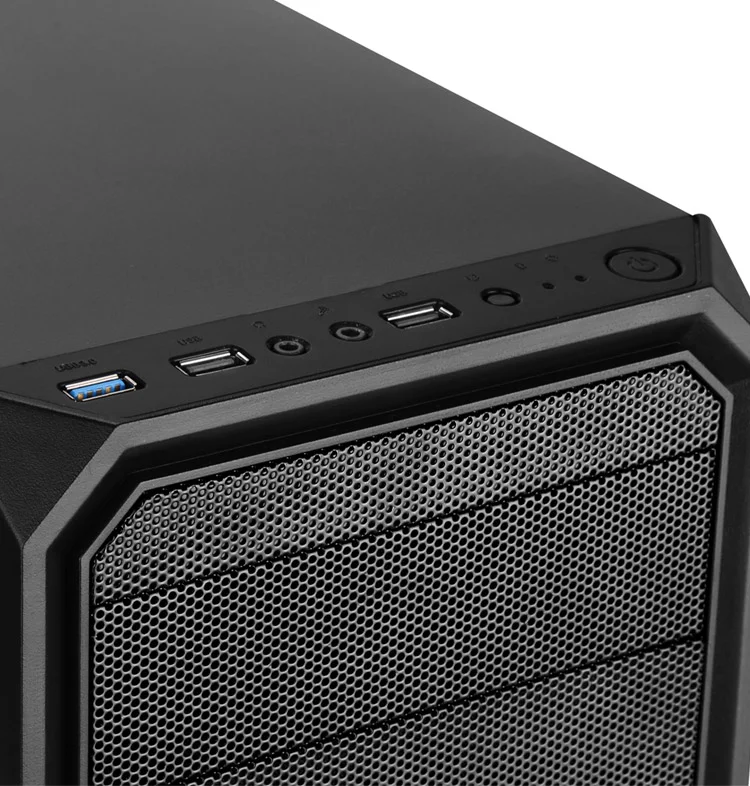 Caixa Minitorre Micro Atx com Leitor de Cart&otilde;es
