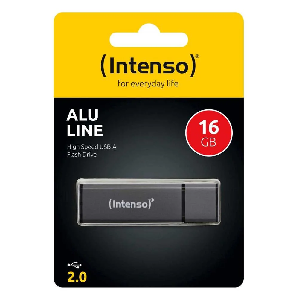 Memória Usb Intenso Alu Line 16 Gb Antracite 16 Gb Memória Usb 