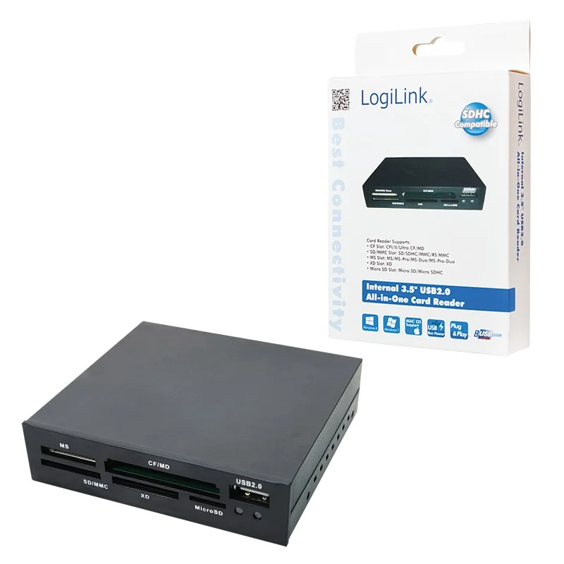 Card Reader Interno Logilink Cr0012 com Porta Usb.