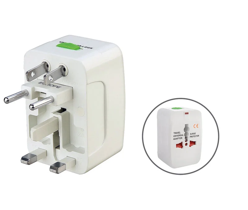 Adaptador De Viagem Universal Retratil 2.5A 250V