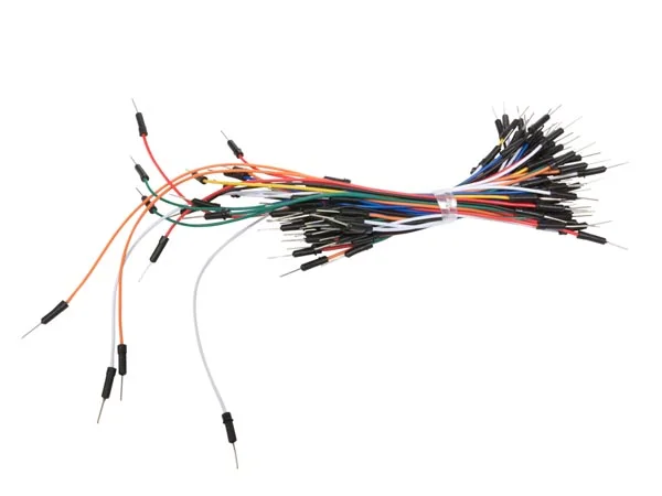 Conjunto de Fios Jumper Awg - Pino Único Macho-Macho (65 Unidades)