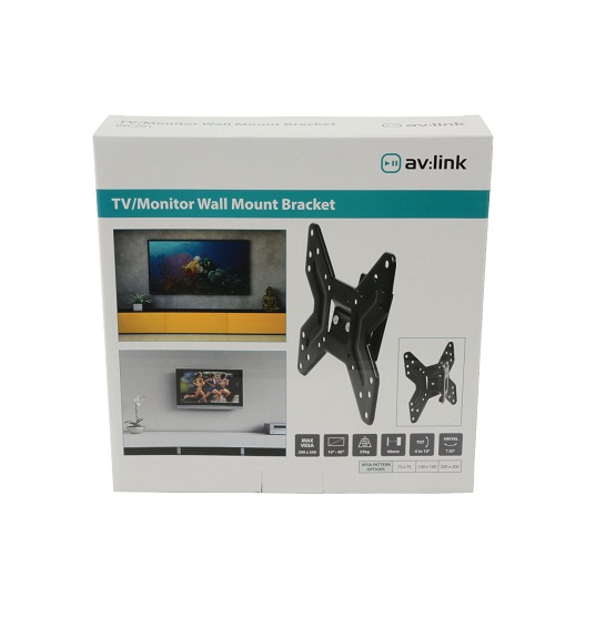 Suporte de Parede Tv/Monitor 10"-40" Incl./Rota&ccedil;ao