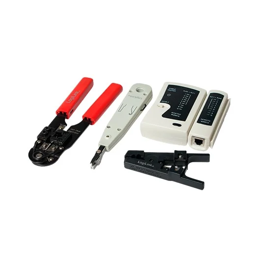 Logilink Werkzeug Set Rj45 8p8c Mit Tasche 4-Teilig Retail