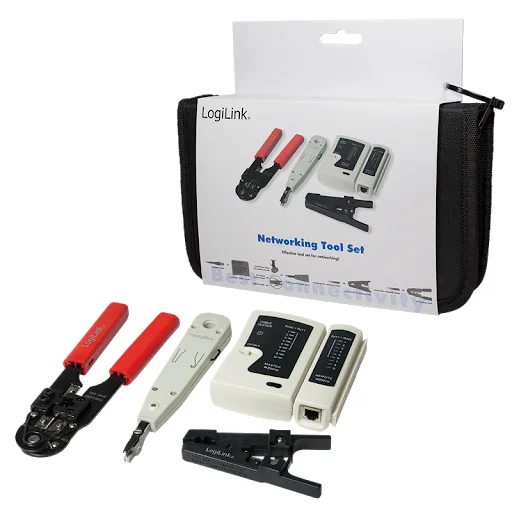 Logilink Werkzeug Set Rj45 8p8c Mit Tasche 4-Teilig Retail