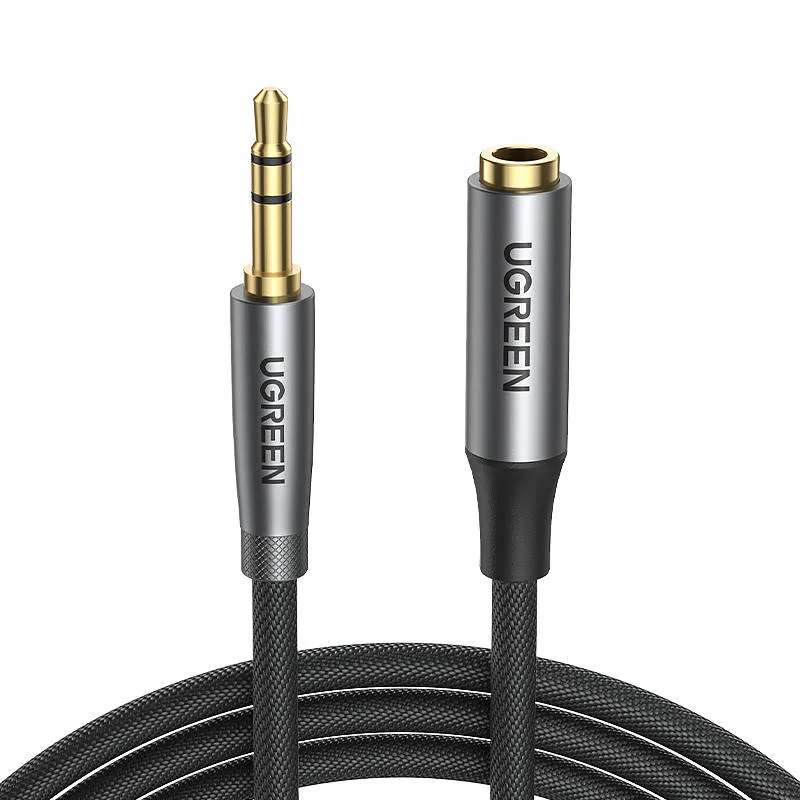 Prodluovací Audio Konektor Aux Ugreen Av190 3,5 Mm, 2 M (Cerný)