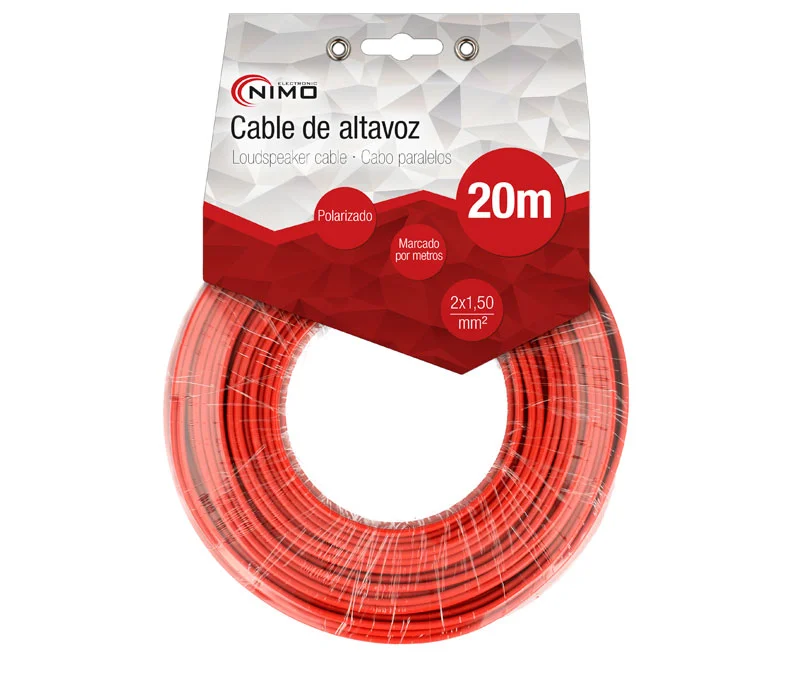 Cabo De Coluna 2X1.5Mm² Preto/Vermelho 20M