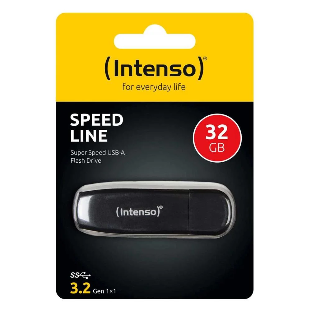 Memória Usb Intenso Faelap0356 Usb 3.0 32 Gb Pret.