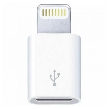 Adaptador Micro Usb Lightning 3go A200/ Micro Usb Hembra - Lightning Macho/ Blanco