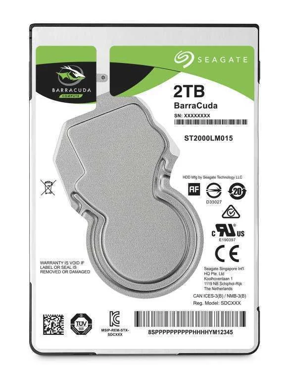 Disco 2,5" Seagate Barracuda 2tb Sata 128mb