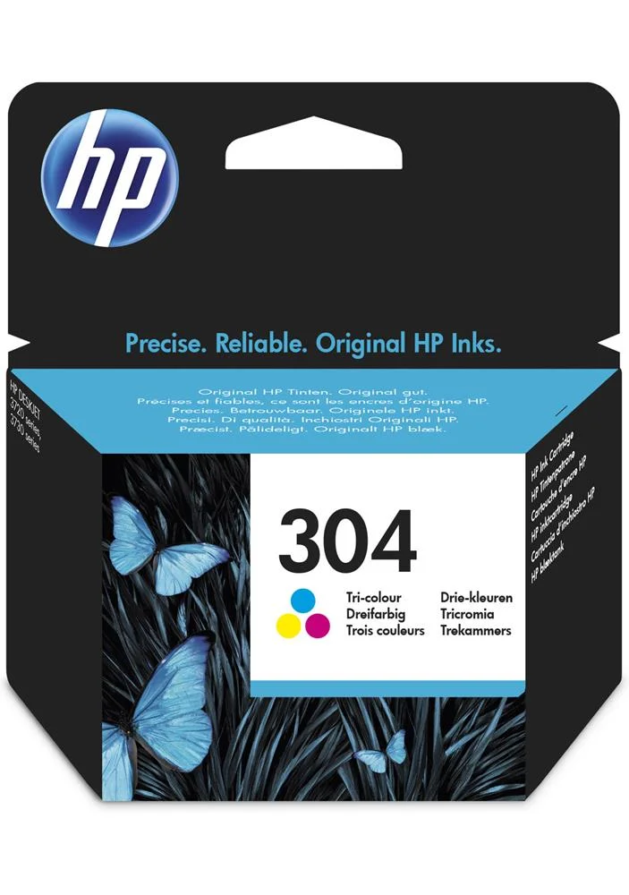 Hp Cartucho de Tinta Original 304 Tricolor