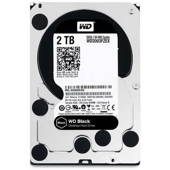 Disco Rigido Western Digital Black 3.5" 2 Tb Sata Iii 7200 Rpm