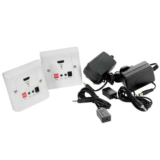 Kit de Pared Extensor Hdmi 50m Cat5e/6 C/Ir Bidir