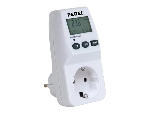 Medidor de Energia 230 Vac - 16 a - Ficha Tipo Alemão