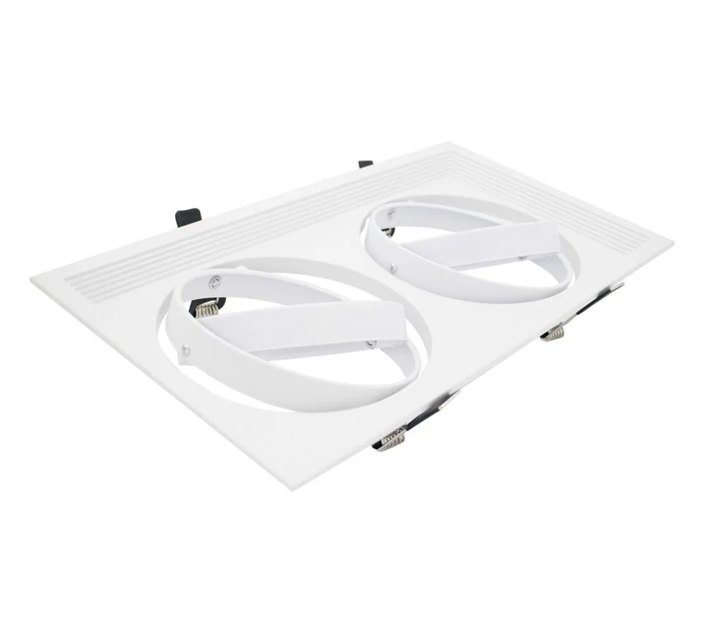Aro Duplo Ar111 Quadrado Branco