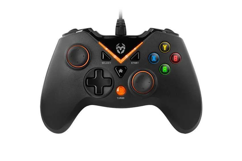Gamepad Krom Key Pc Ps3 Negro/Naranja
