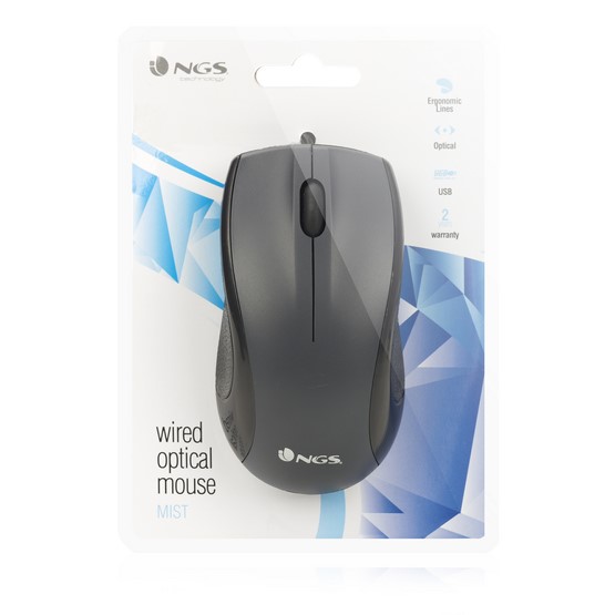 Rato &Oacute;tico Ngs Black Mist 800 Dpi Preto