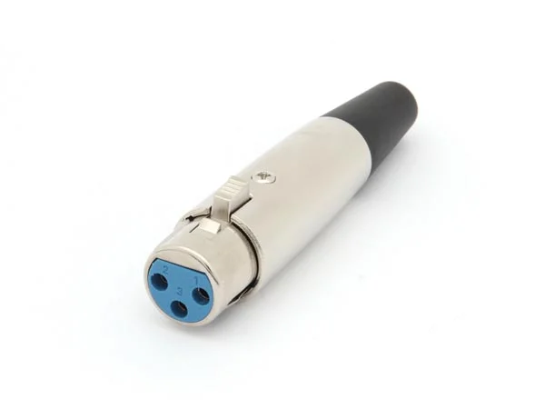 3p Female Xlr Plug - Nickel