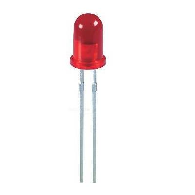 L&aacute;mpara Led Est&aacute;ndar de 5 Mm Rojo Agua Transparen.