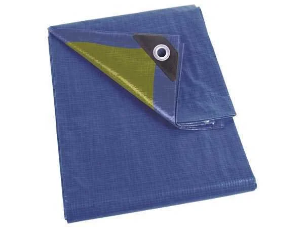 Toldo - Azul / Caqui - Resistente - 10 X 12 M