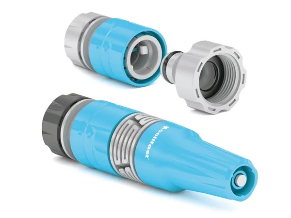 Cellfast - Conjunto com Agulheta Regulável para Mangueira - Ideal Line Plus - 1/2