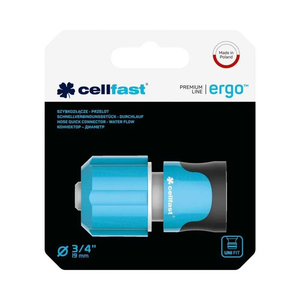 Cellfast - Conetor Rápido para Mangueira 3/4"