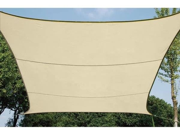 Toldo Vela Permeável à Água - Quadrado - 5 X 5 M - Cor: Champagne