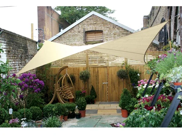 Toldo Vela Permeável à Água - Quadrado - 5 X 5 M - Cor: Champagne
