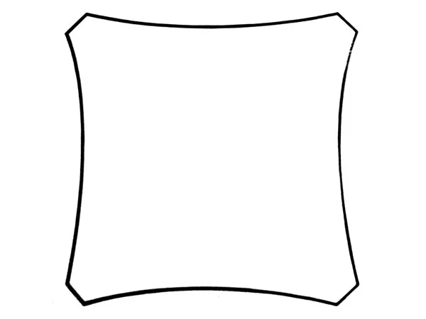Toldo Vela Permeável à Água - Quadrado - 5 X 5 M - Cor: Champagne