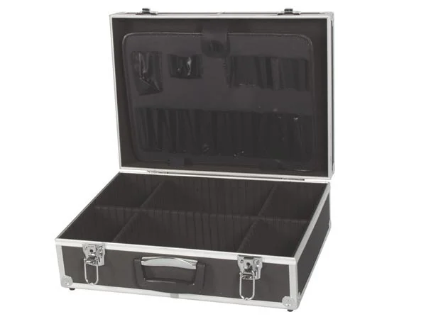 Caixa de Ferramentas com Moldura em Alumínio - 455 X 330 X 152 Mm - 22,8 L - Preta