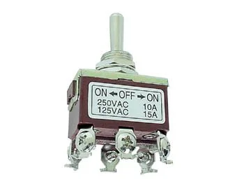 Maxi Toggle Switch Dpdt On-Off-On 10a/250v