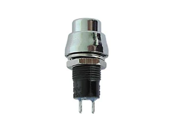 Push-Button Switch Off-On Silver
