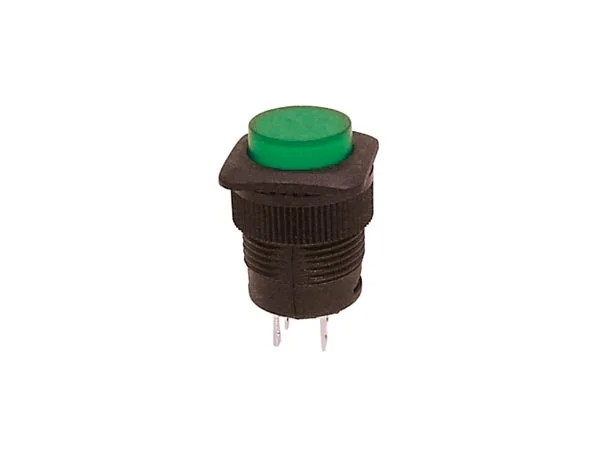 Push-Button Switch Off-On With Green Led