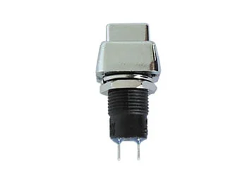 Push-Button Switch Off-On Silver