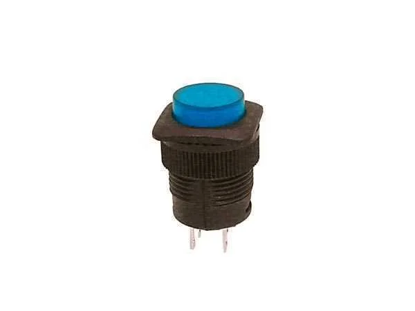 Push-Button Switch Off-On With Blue Led