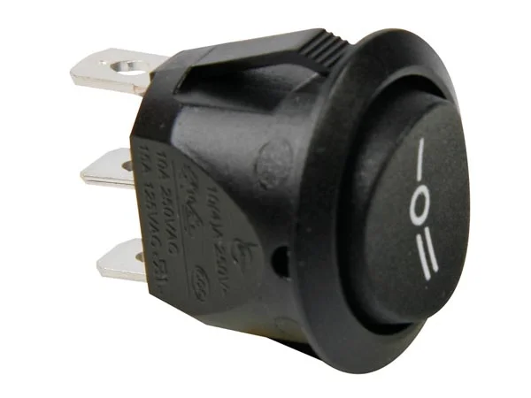 Black Rocker Switch Button 1p Spdt On-Off-On