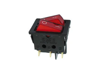 Power Rocker Switch 10a-250v Dpst On-Off - With Red Neon Light