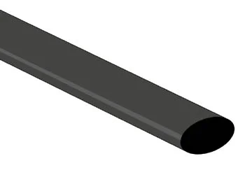 Manga Retractil 2:1 - 9.5mm Preto