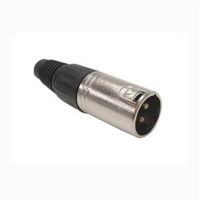 3p Male Xlr Plug - Nickel