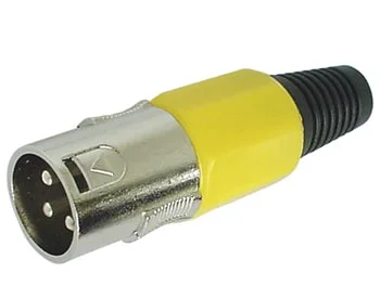 Ficha Xlr Macho 3 Pinos Niquel