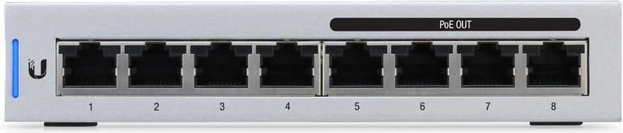 Switch de Rede Unifi 8 Portas Gerido L2 10/100/1000 Mbps Poe - Ubiquiti