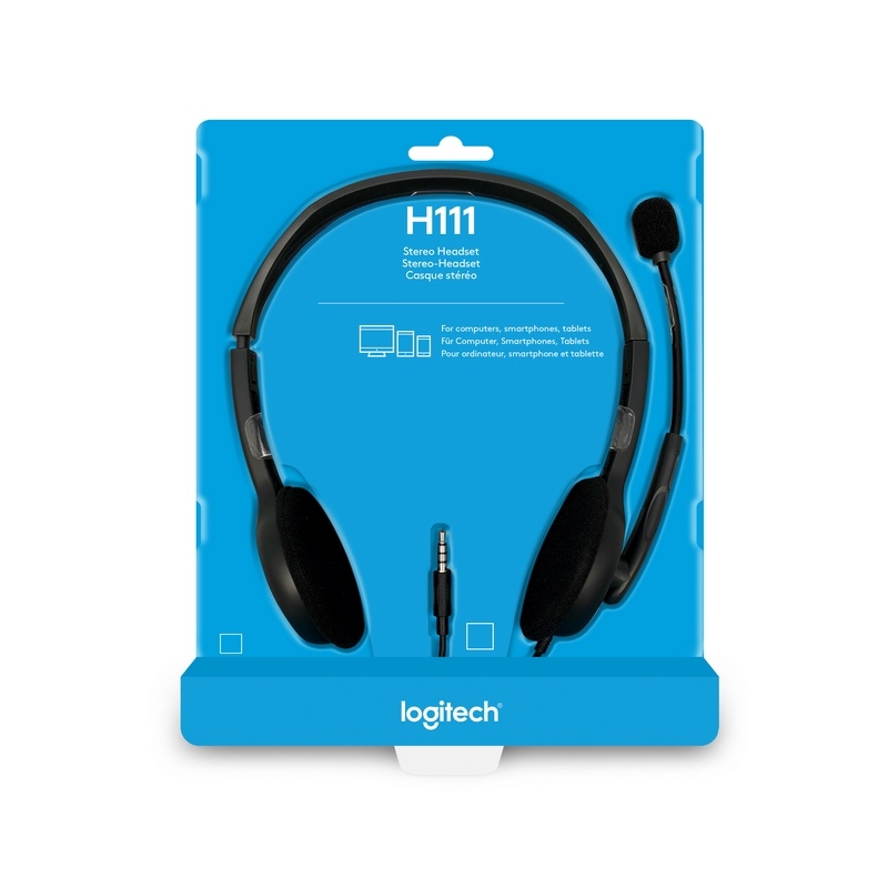 Auricularesmicro Logitech H111 Plateado