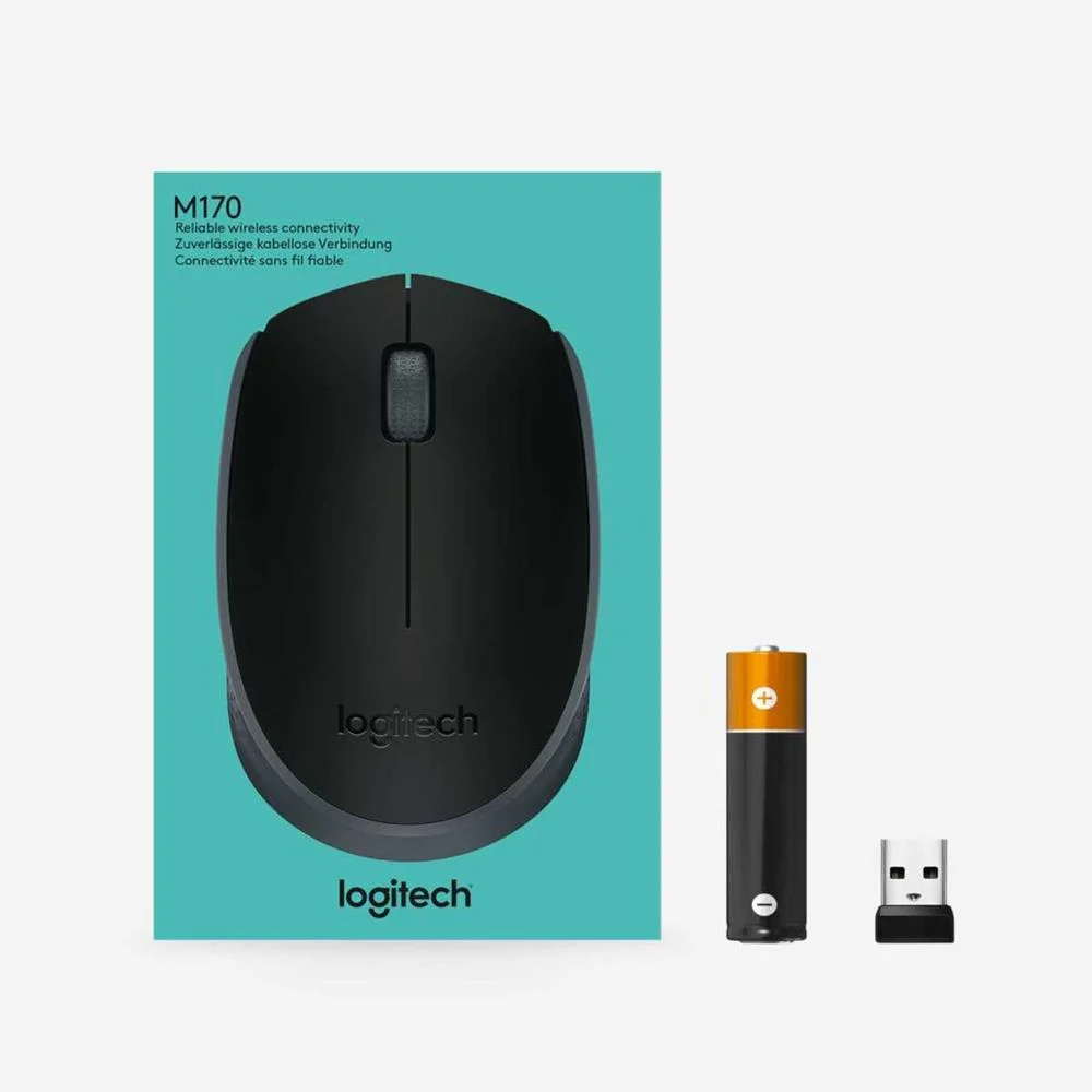 Raton Optico Logitech B170 Wireless Negro