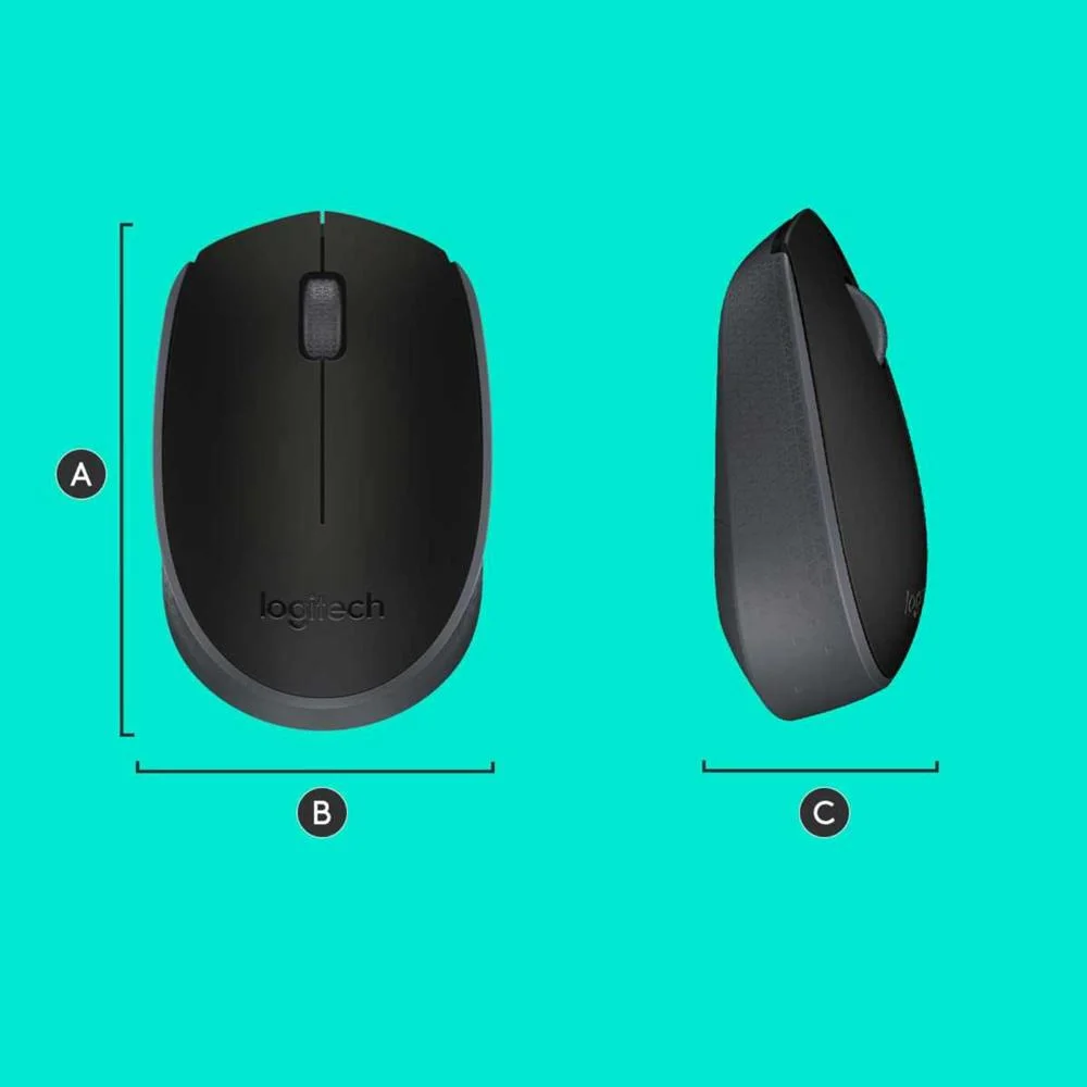 Raton Optico Logitech B170 Wireless Negro