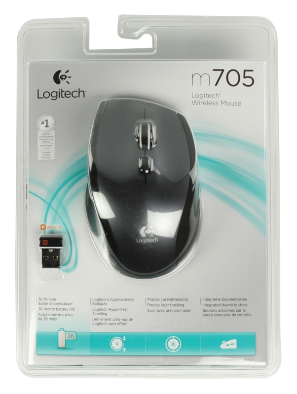 Raton Laser Logitech M705 Wireless Gris