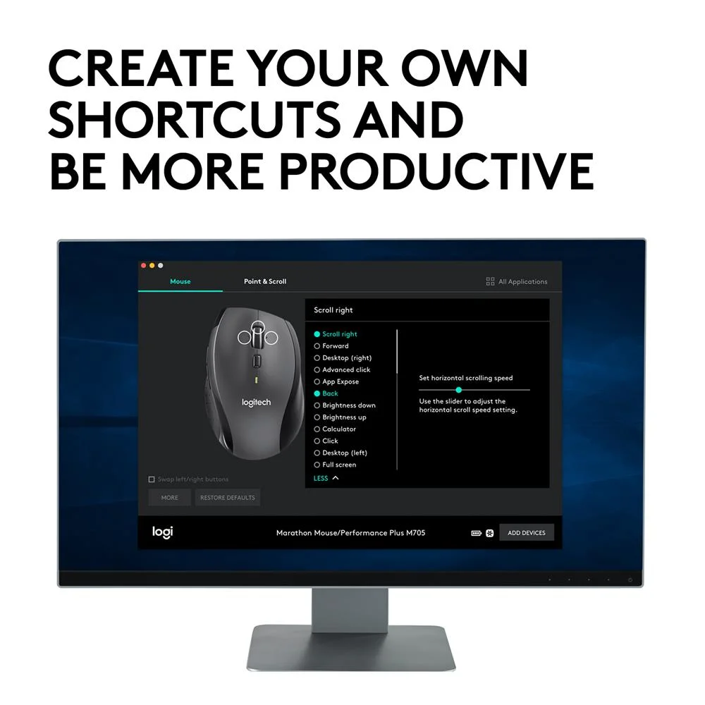 Raton Laser Logitech M705 Wireless Gris